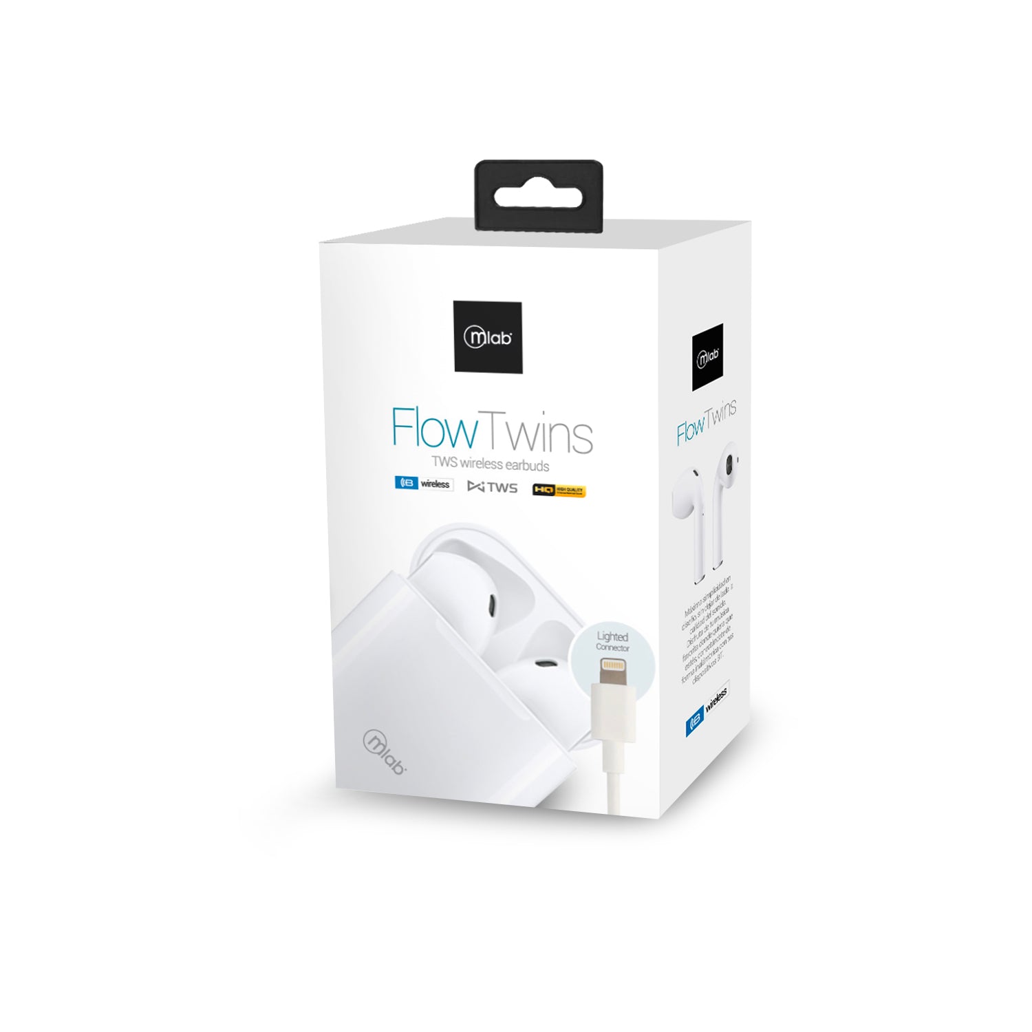 Audifonos Bluetooth Flow Twins Tipo Airpods Microlab Blanco – imagen 3