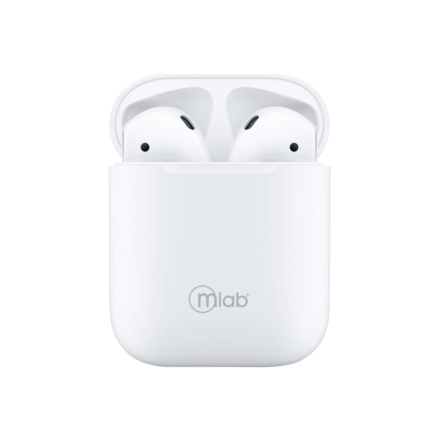 Audifonos Bluetooth Fully Touch y Carga Inalámbrica Microlab Blanco