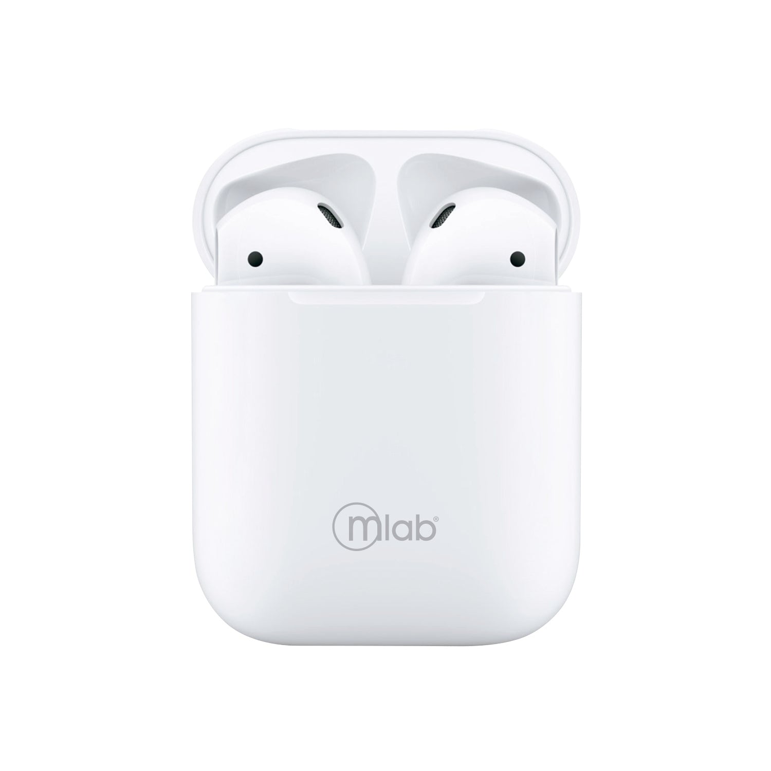 Audifonos Bluetooth Fully Touch y Carga Inalámbrica Microlab Blanco