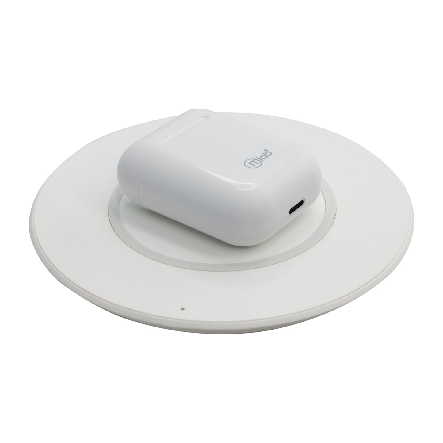 Audifonos Bluetooth Fully Touch y Carga Inalámbrica Microlab Blanco – imagen 3