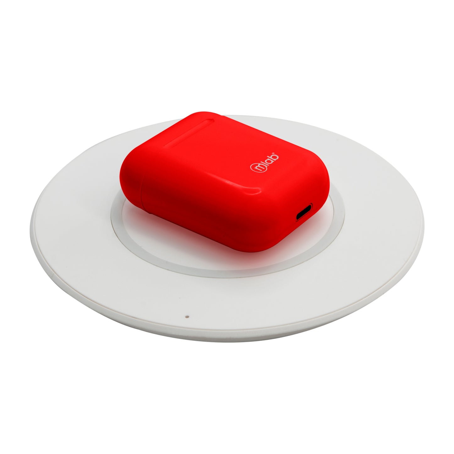 Audifonos Bluetooth Fully Touch y Carga Inalámbrica Microlab Rojo – imagen 2
