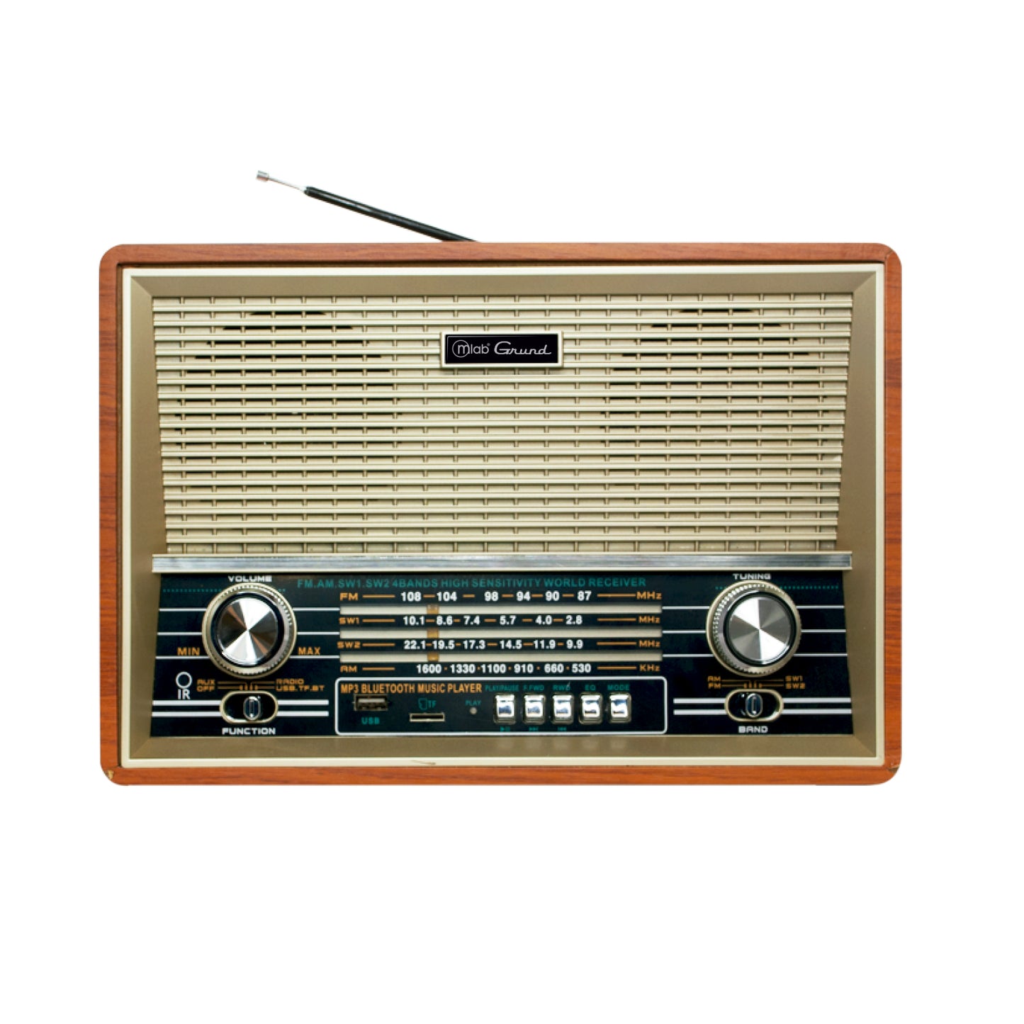 Radio Grund Vintage 1940's - vista lateral