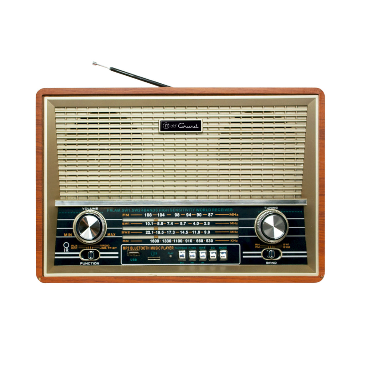 Radio Grund Vintage 1940's - vista lateral