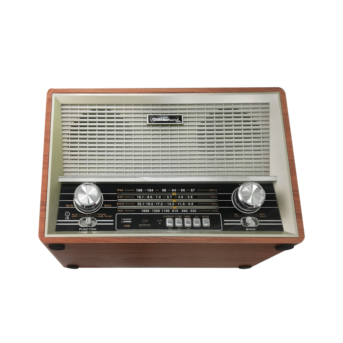 Radio Grund Vintage 1940's - panel de controles