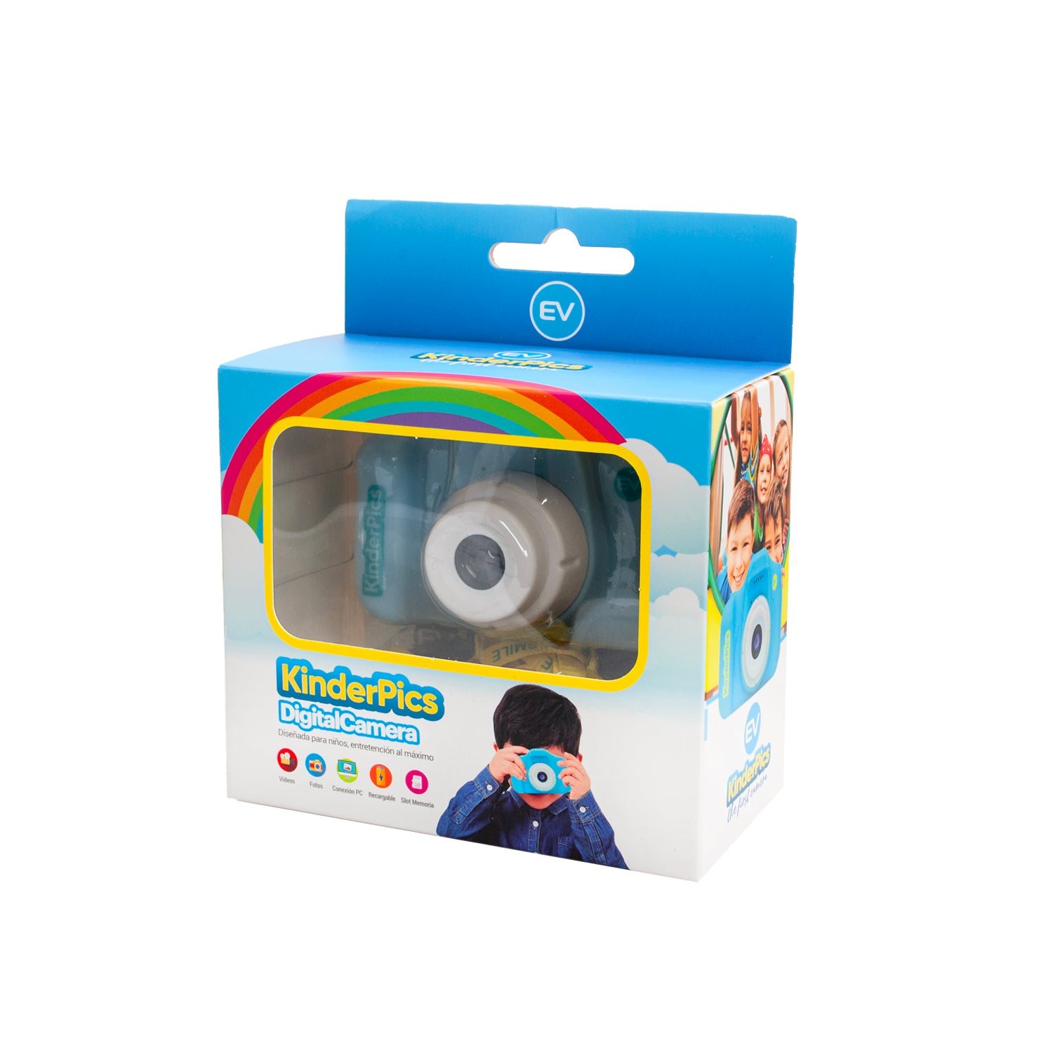 Camara Digital Kinder Pics Para Niños Microlab Azul (8753) – imagen 3