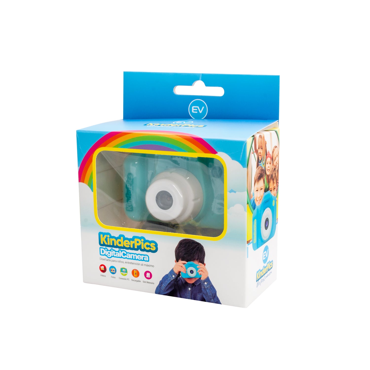 Camara Digital Kinder Pics Para Niños Microlab Verde (8752) – imagen 3