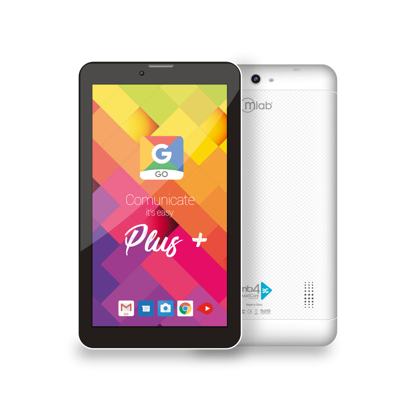 Microlab Tablet 7 Mb4 Quad Core 16 Gb Wifi + 3g Blanco – imagen 2