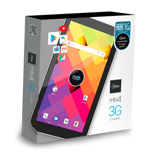 Microlab Tablet 7 Mb4 Quad Core 16 Gb Wifi + 3g Blanco