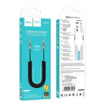 Cable Auxiliar Hoco Upa31 1 Metro Negro – imagen 2