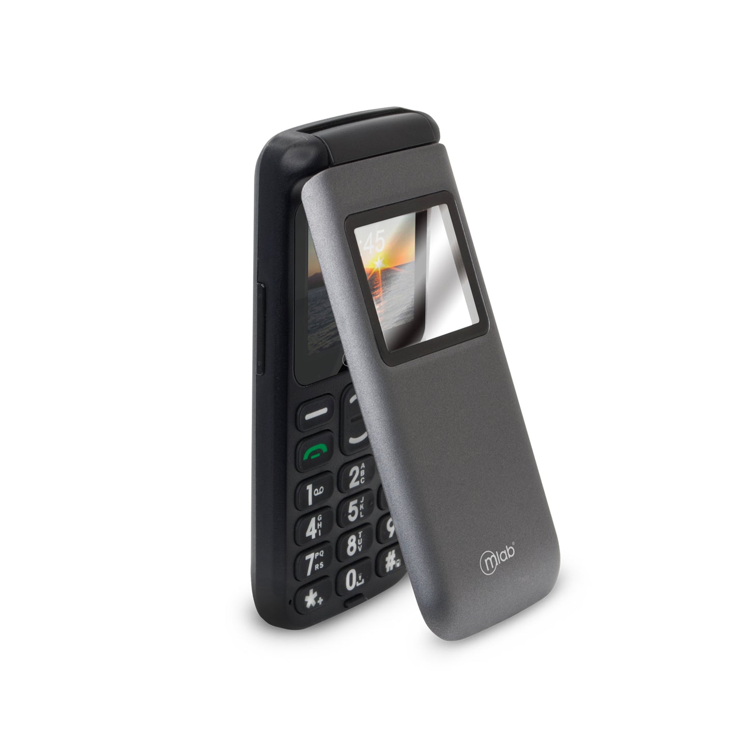 Celular Senior Adulto Mayor Almeja 3G Microlab Negro