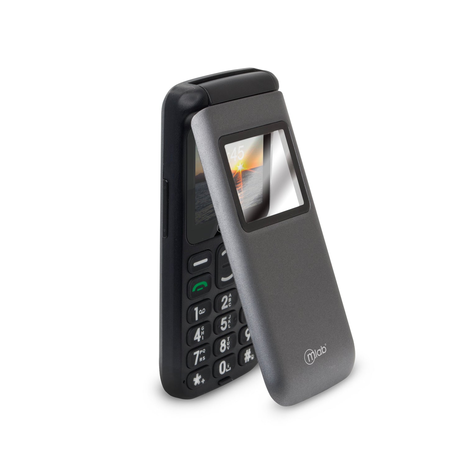 Celular Senior Adulto Mayor Almeja 3G Microlab Negro