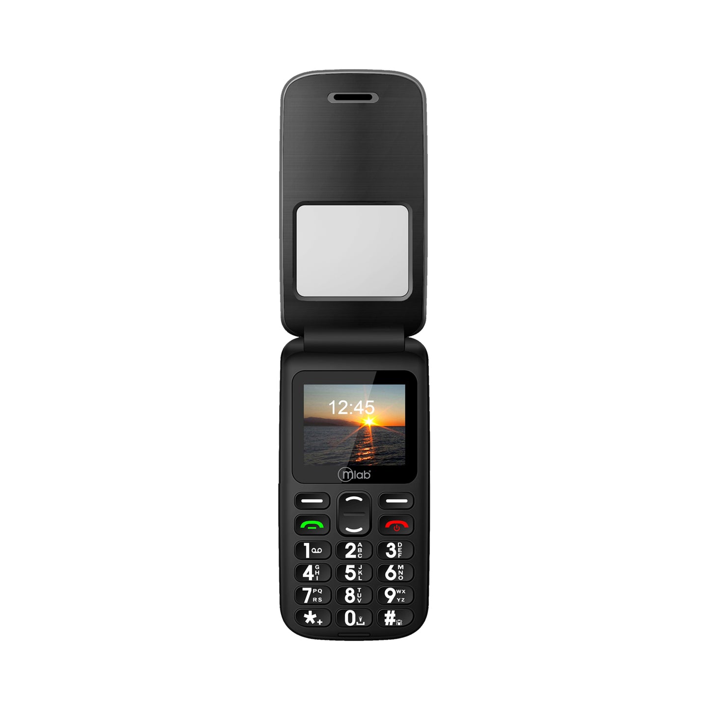Celular Senior Adulto Mayor Almeja 3G Microlab Negro – imagen 3