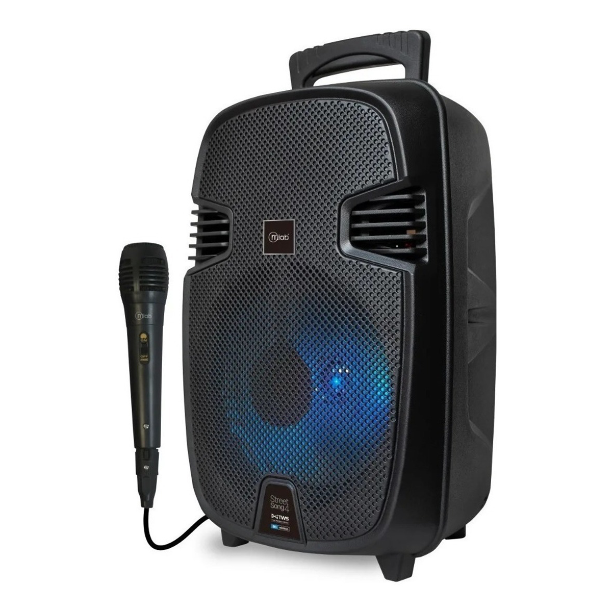 Parlante Bluetooth Microlab Portatil Karaoke 8900 Negro