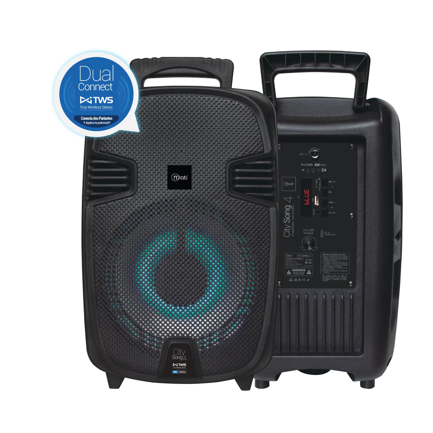 Parlante Bluetooth Karaoke Microlab City Song 4 8901 Inalambrico – imagen 6