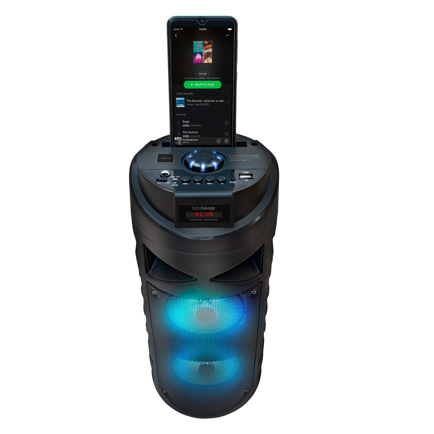 Parlante Bluetooth Karaoke Microlab Extra Savage 2000w Negro – imagen 3