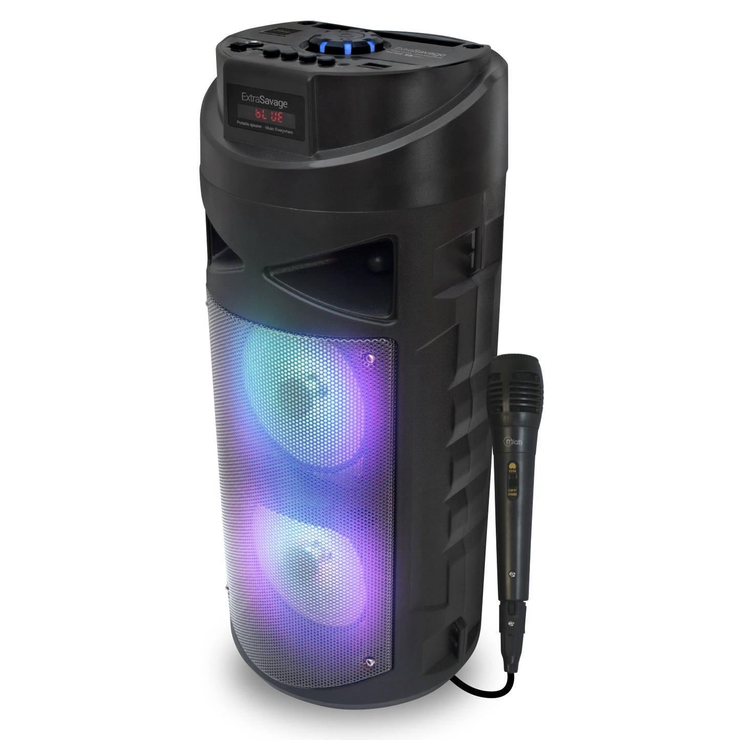 Parlante Bluetooth Karaoke Microlab Extra Savage 2000w Gris – imagen 4