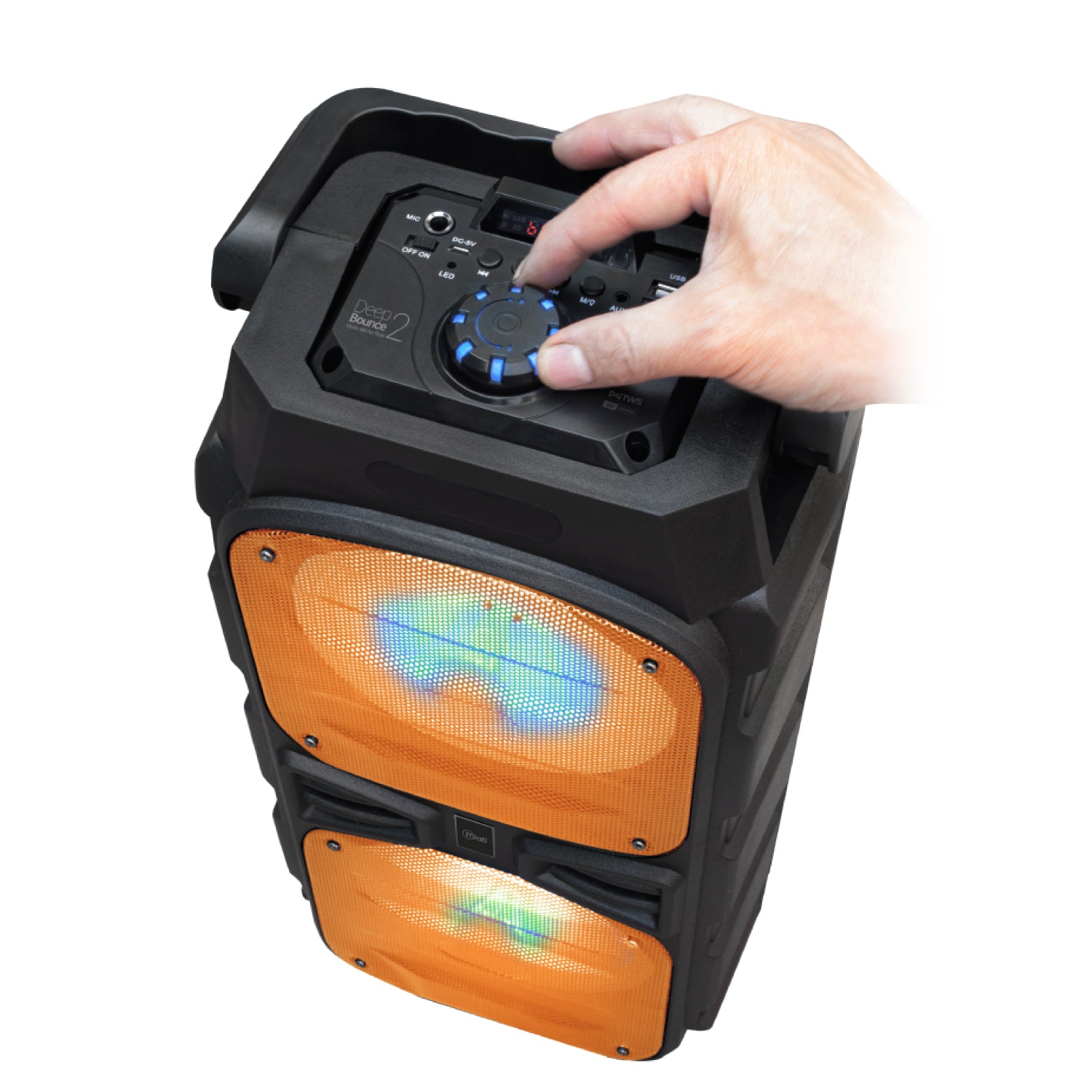 Parlante Bluetooth Karaoke Microlab Deep Bounce 2 Naranjo – imagen 4
