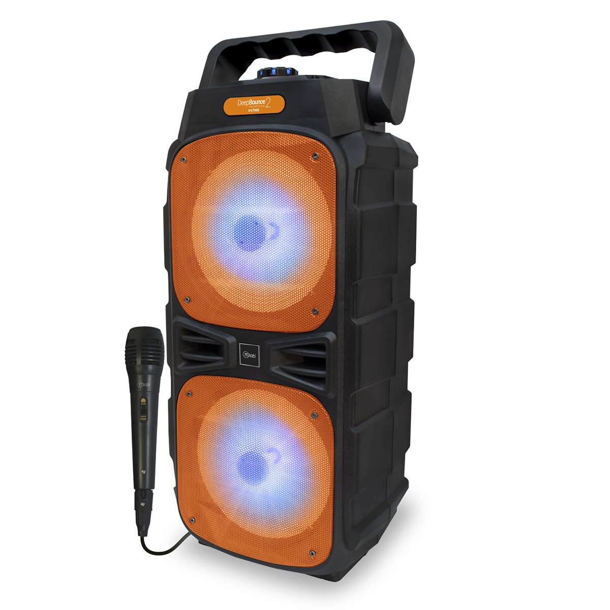 Parlante Bluetooth Karaoke Microlab Deep Bounce 2 Naranjo