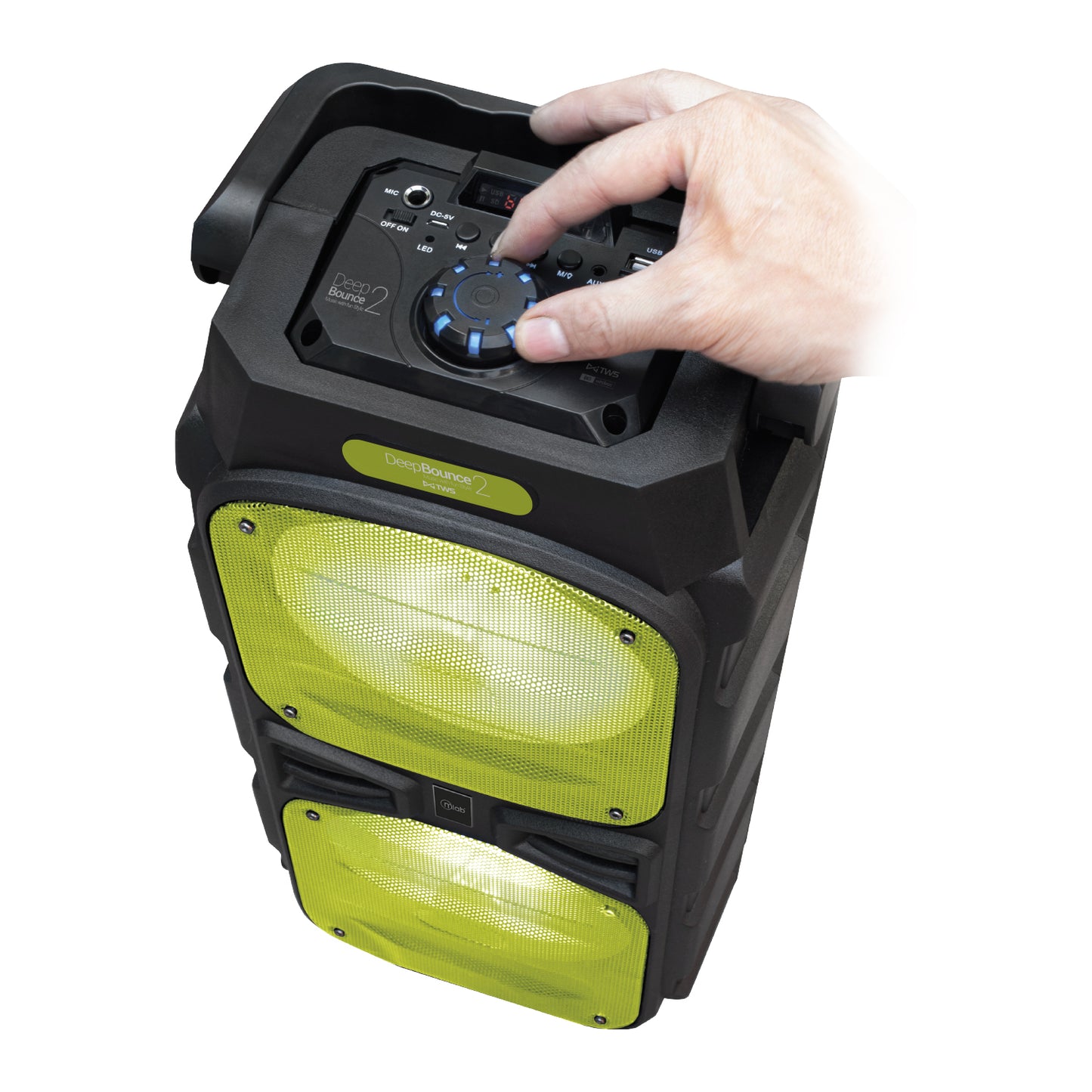 Parlante Bluetooth Karaoke Microlab Deep Bounce 2 Verde – imagen 4