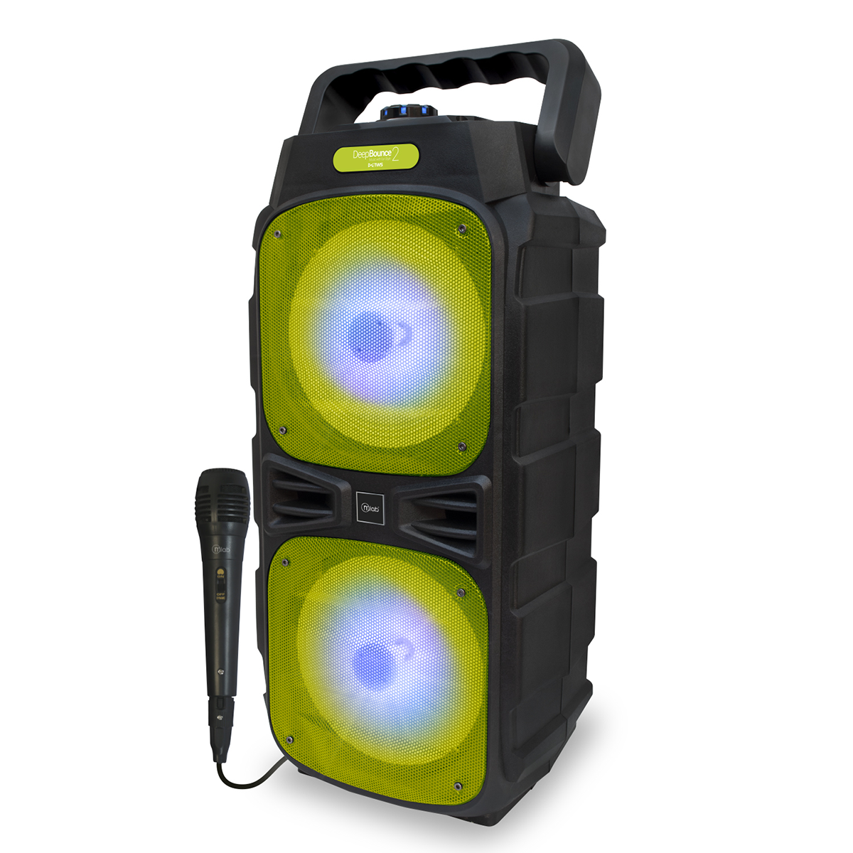 Parlante Bluetooth Karaoke Microlab Deep Bounce 2 Verde