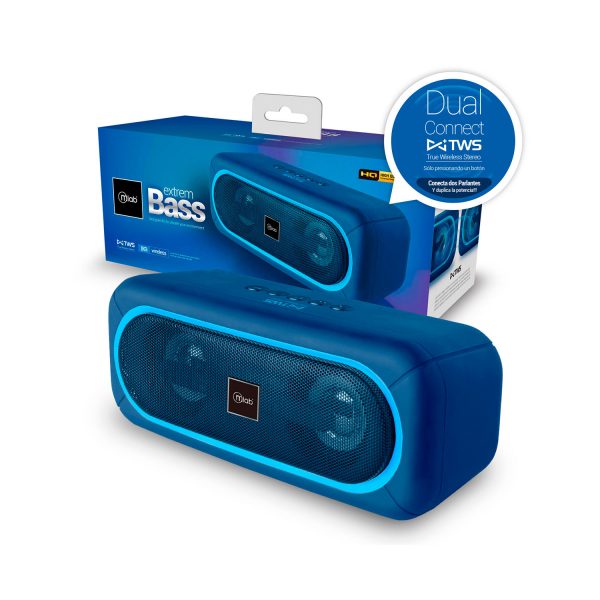 Parlante Bluetooth Microlab Extrem Bass Tws Azul – imagen 5