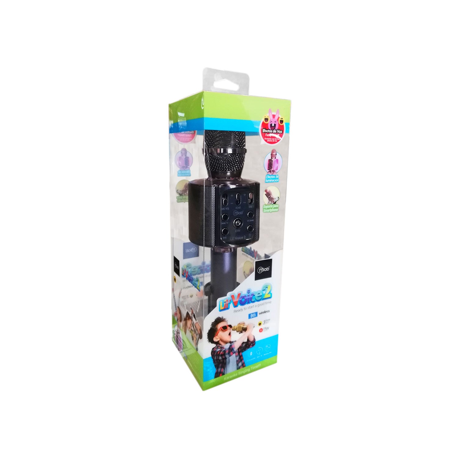 Micrófono Karaoke Bluetooth Lil Voice 2 Negro – imagen 3