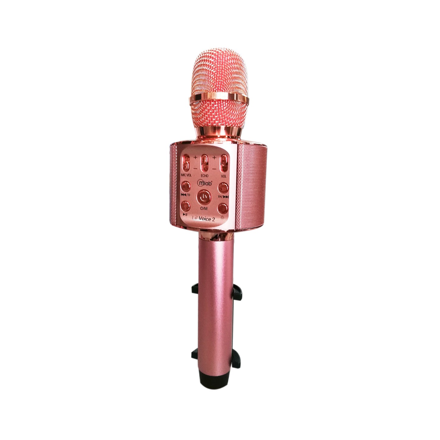 Micrófono Karaoke Microlab Bluetooth Lil Voice 2 Rosado