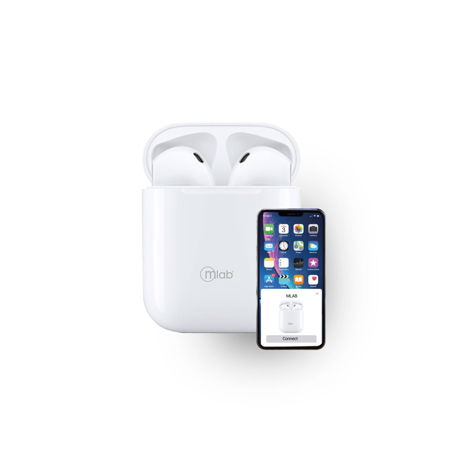 Audifonos Bluetooth Just Fly Touch Microlab Blanco – imagen 3
