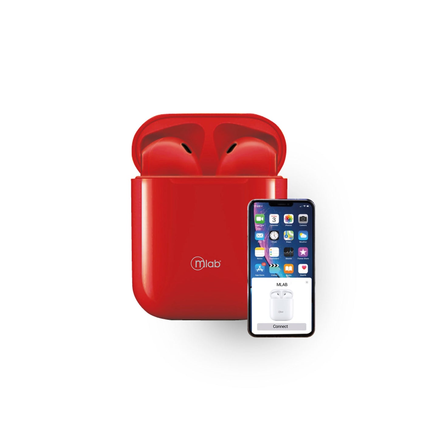 Audifonos Bluetooth Just Fly Touch Microlab Rojo – imagen 3
