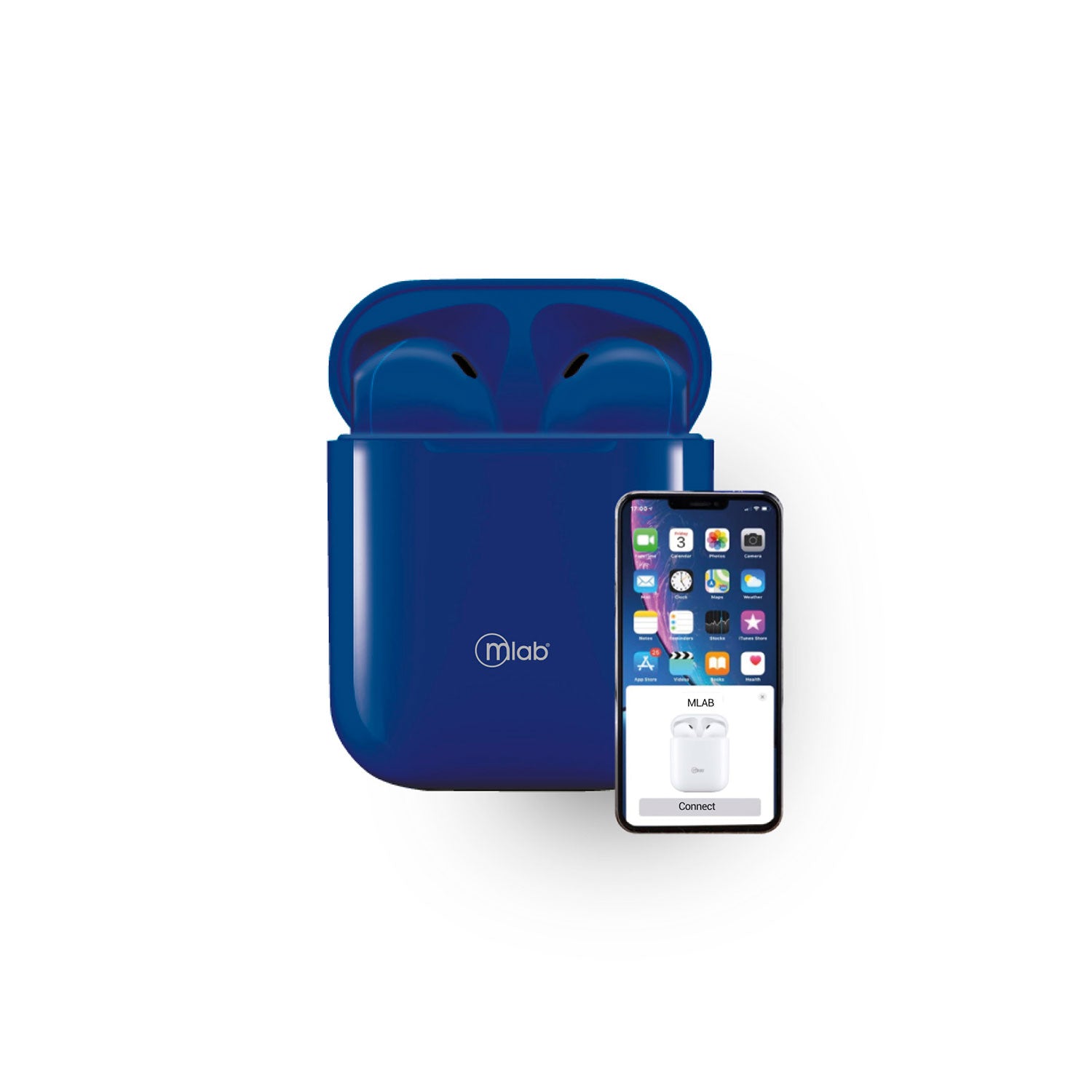 Audifonos Bluetooth Just Fly Touch Microlab Azul – imagen 3