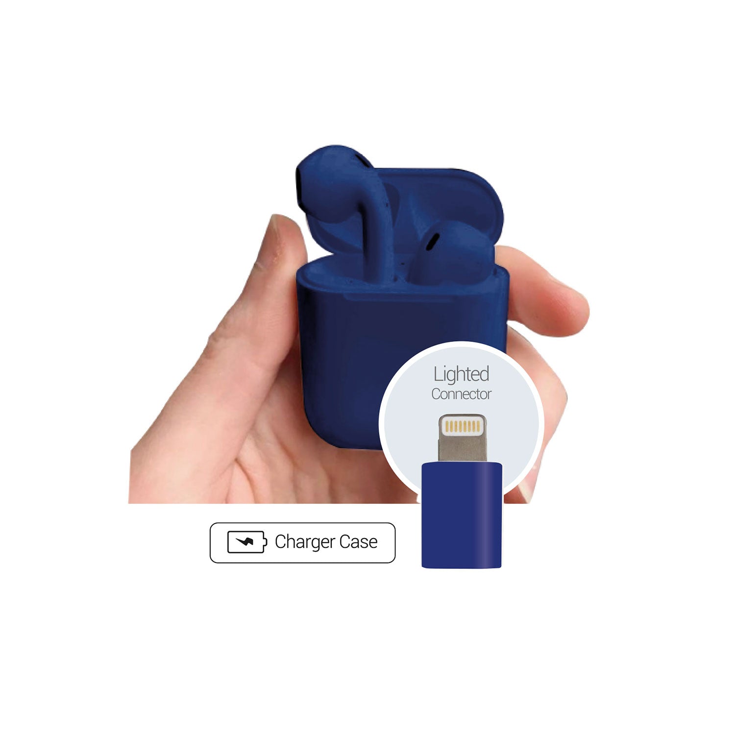 Audifonos Bluetooth Just Fly Touch Microlab Azul – imagen 2