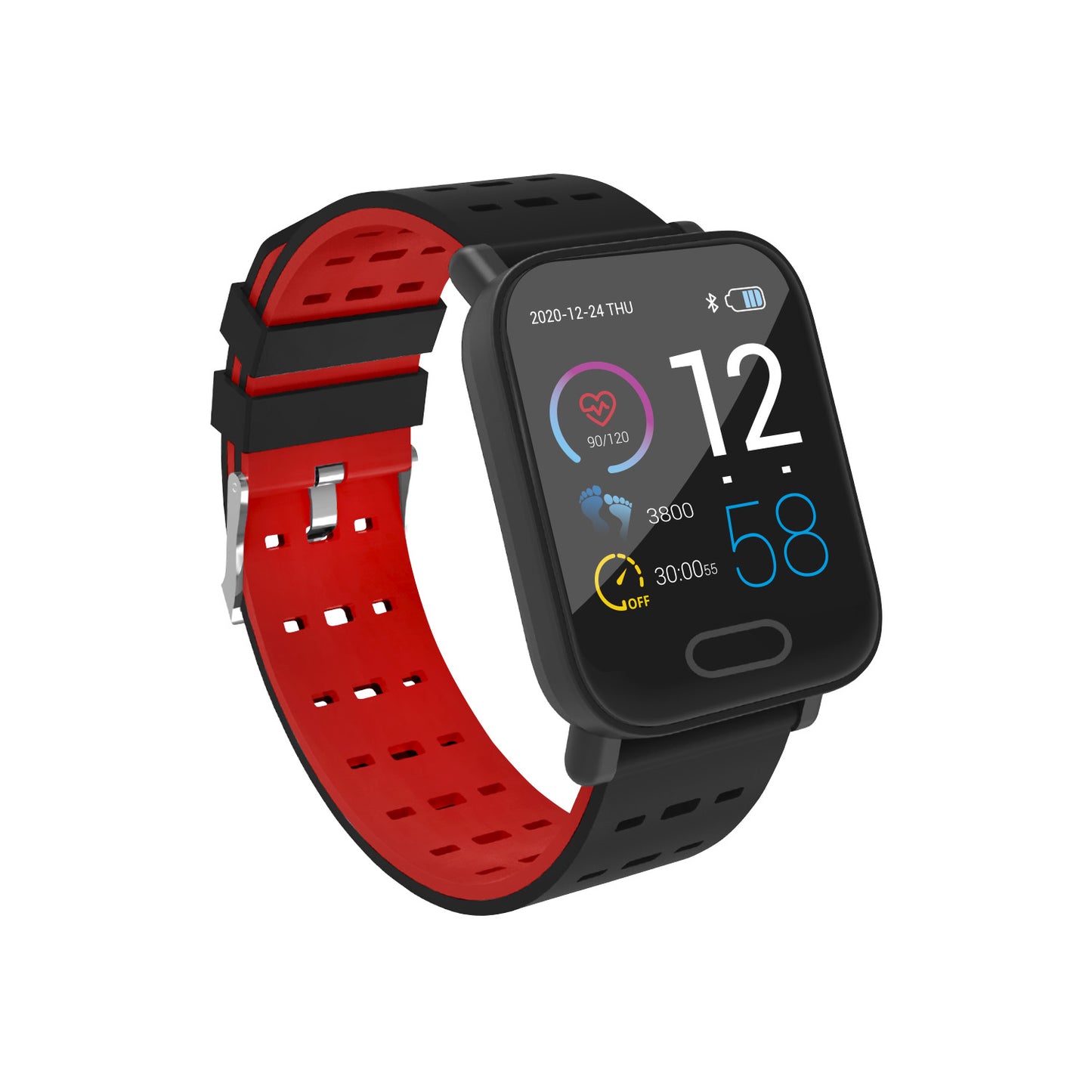 Reloj Smartwatch Microlab Isport Space Rojo