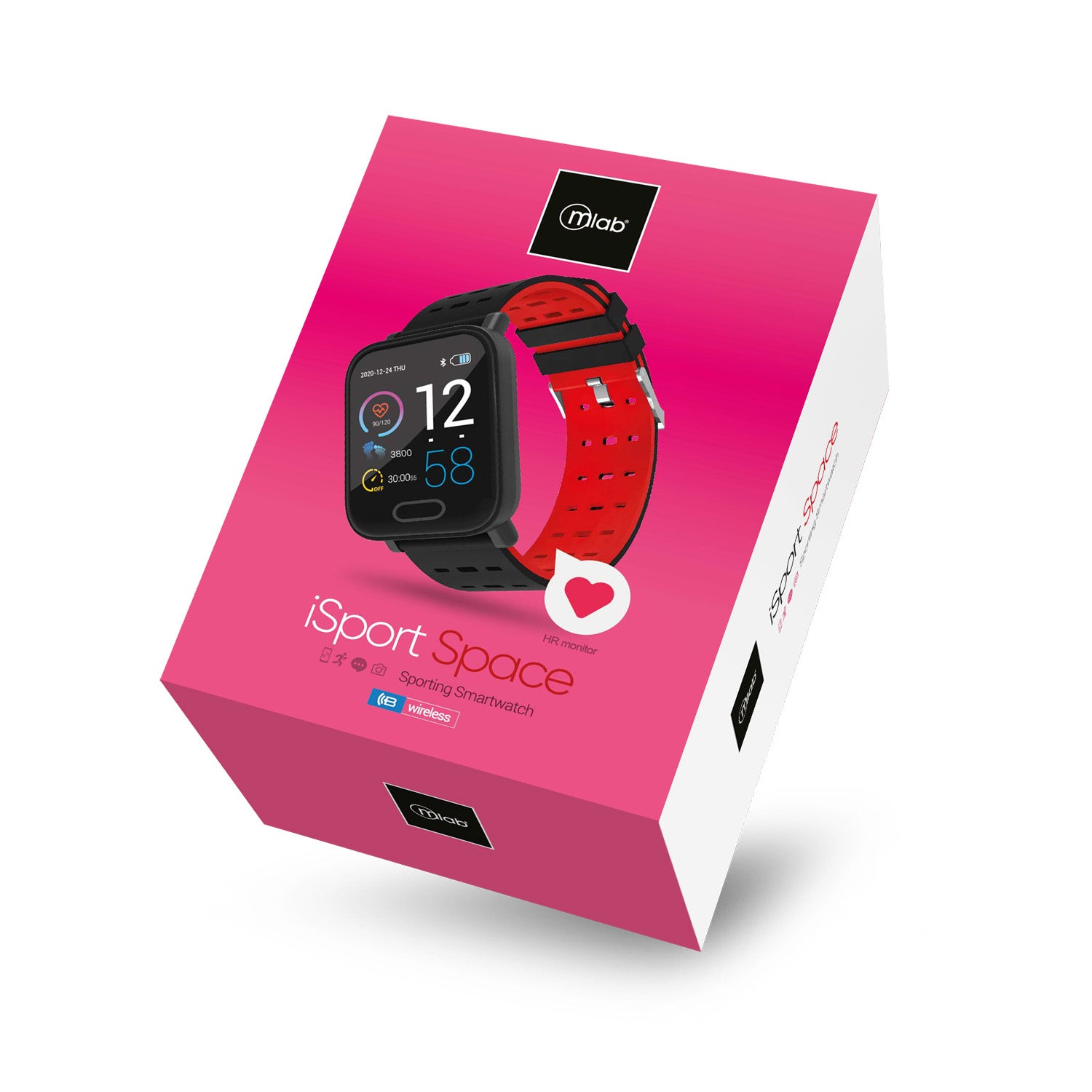 Reloj Smartwatch Microlab Isport Space Rojo – imagen 3