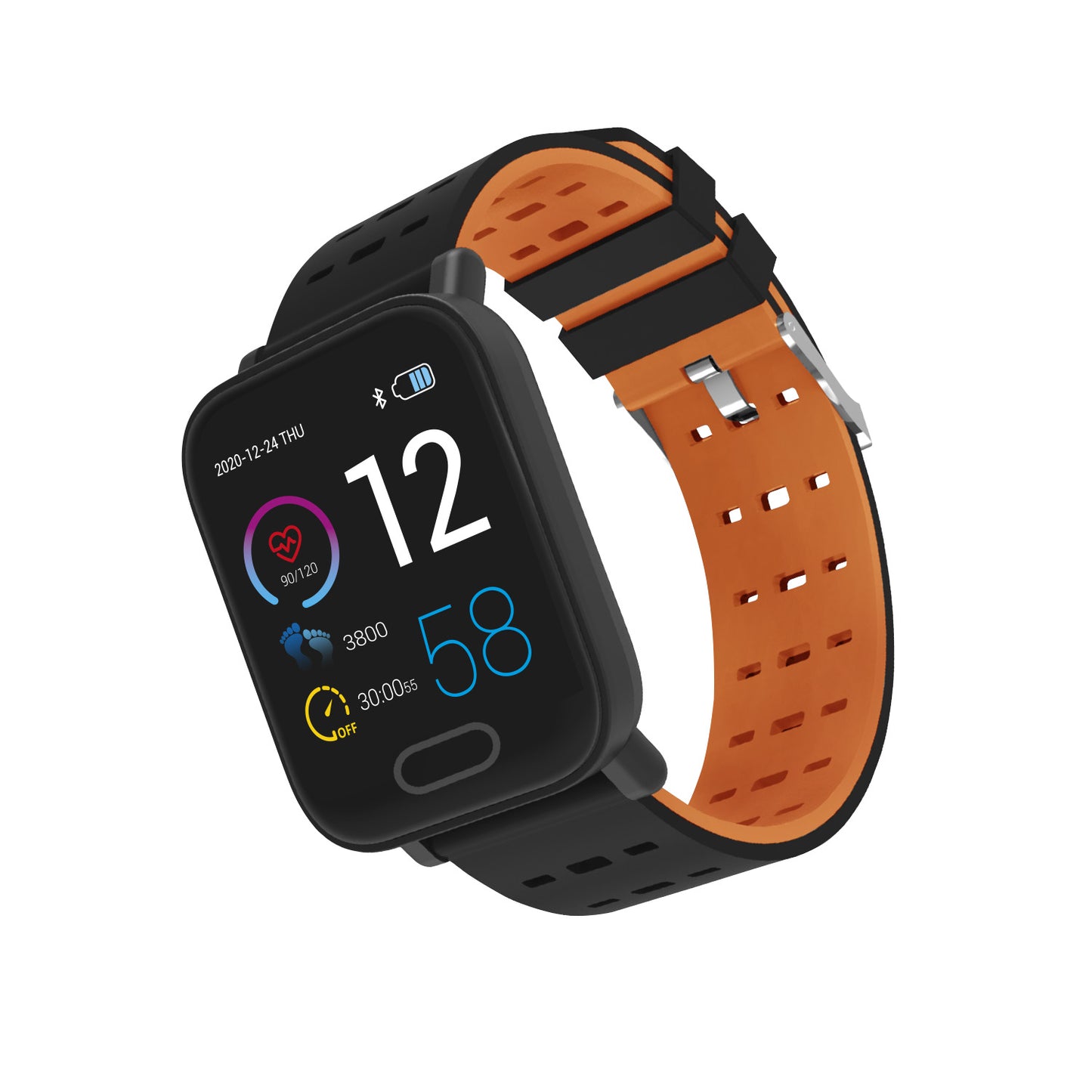Reloj Smartwatch Microlab Isport Space Naranjo – imagen 2