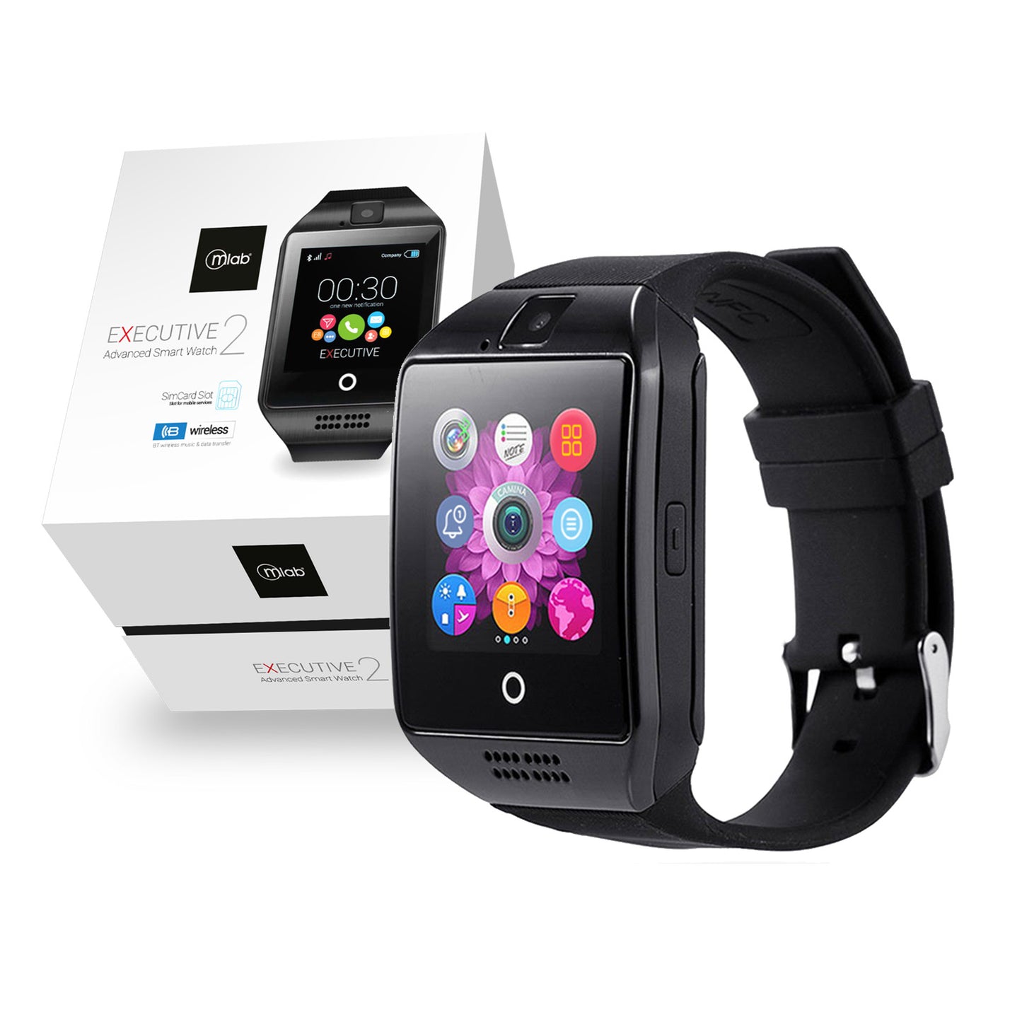 Reloj Smartwatch Microlab Executive 2 Negro – imagen 3