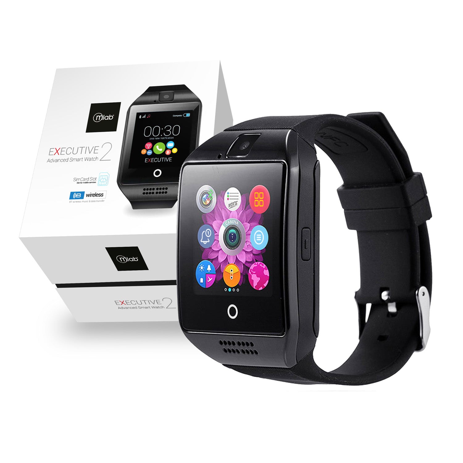 Reloj Smartwatch Microlab Executive 2 Negro – imagen 3