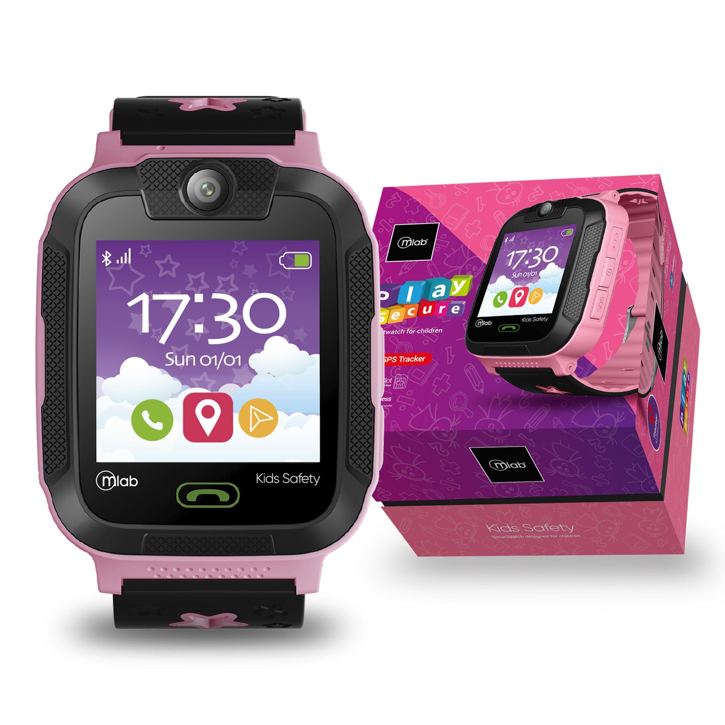 Reloj Smartwatch Para Niños Camara Sos Gps Microlab Rosado – imagen 6