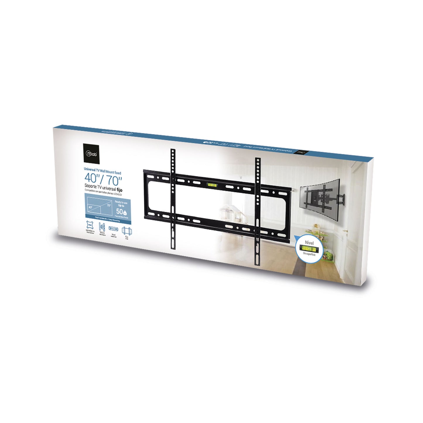 Soporte Inclinable Tv Lcd Led 42-70 Microlab Negro – imagen 2