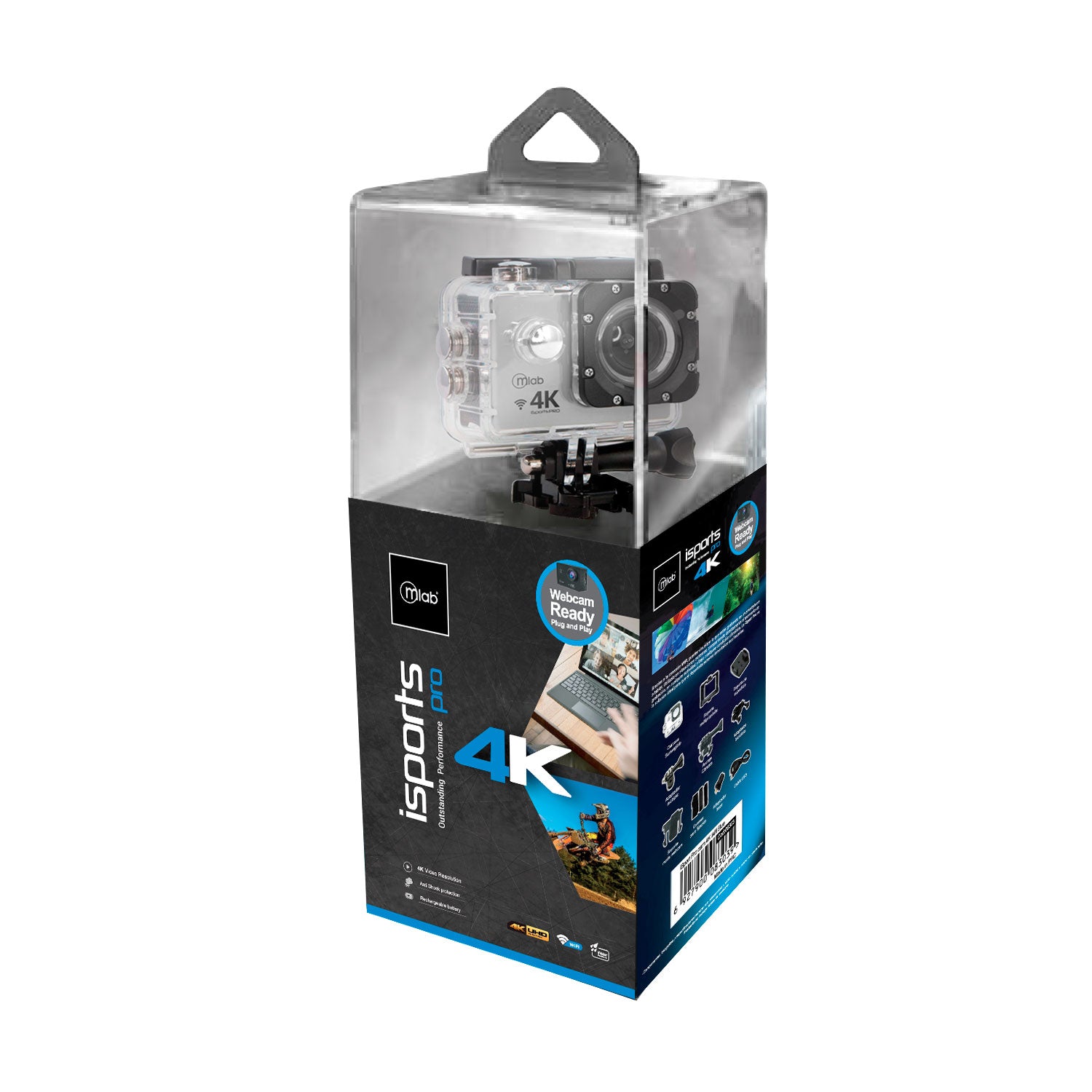 Camara Deportiva Extreme iSport Pro 4K Microlab Gris – imagen 2