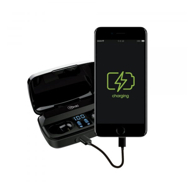 Audifonos Bluetooth Energy+ Twins Funcion Powerbank Microlab – imagen 2