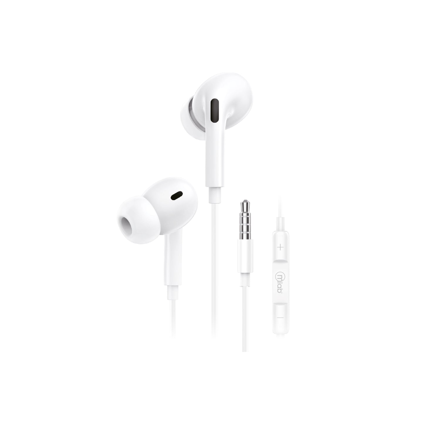 Audifonos In Ear Wired 3.5mm Microlab Blanco – imagen 2