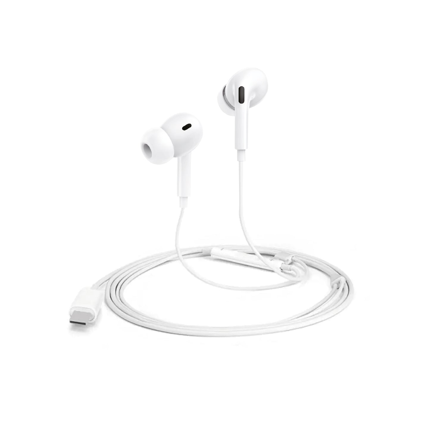 Audifonos In Ear Wired Tipo C Microlab Blanco
