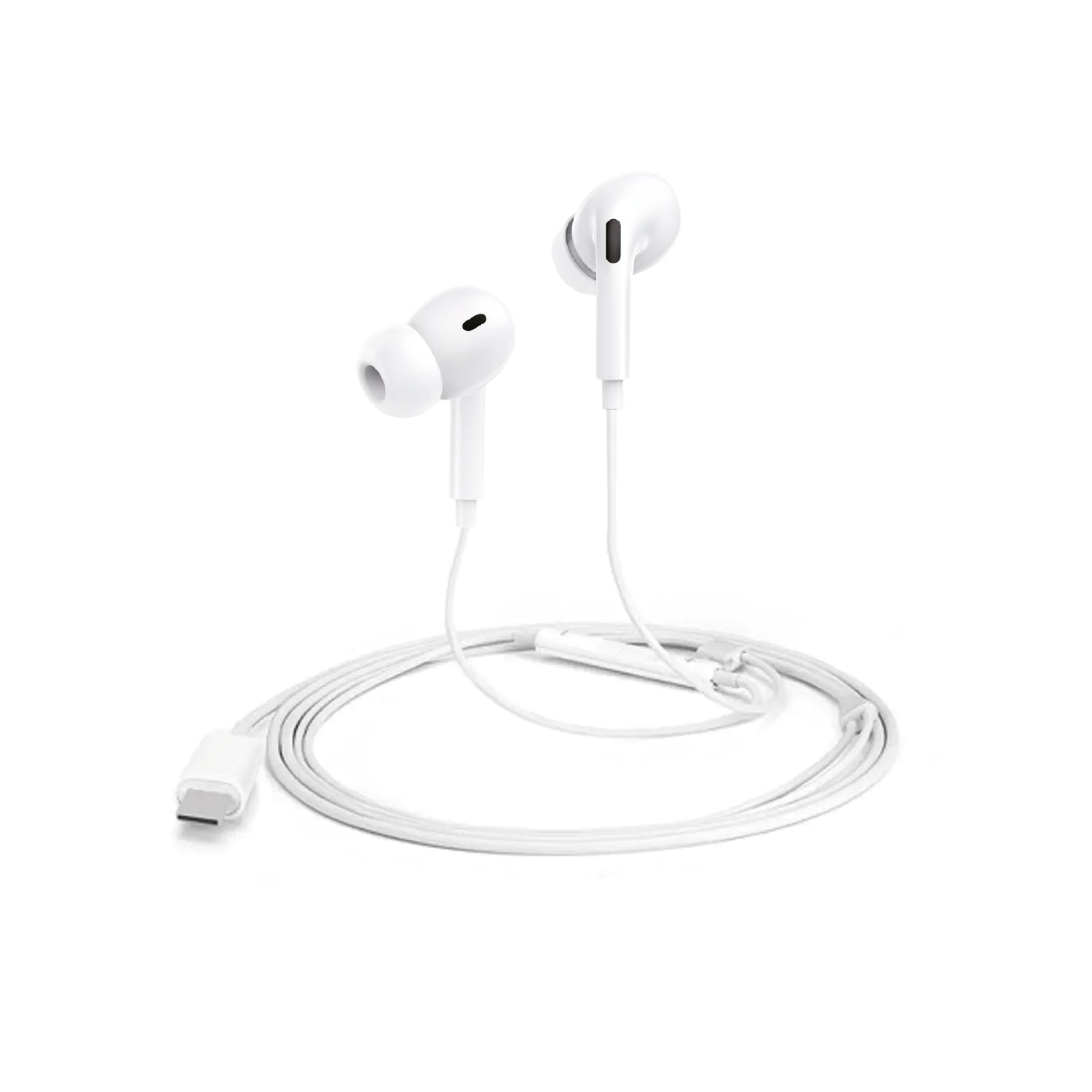 Audifonos In Ear Wired Tipo C Microlab Blanco