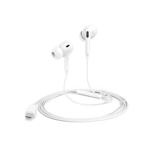 Audifonos In Ear Wired Tipo C Microlab Blanco