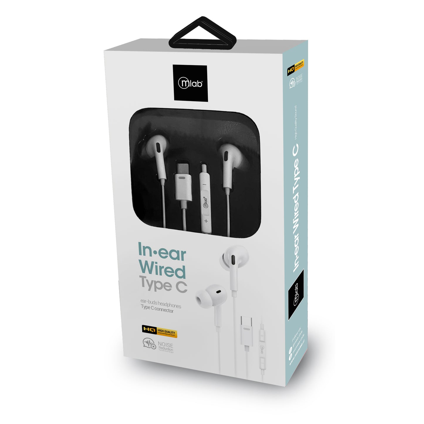 Audifonos In Ear Wired Tipo C Microlab Blanco – imagen 2