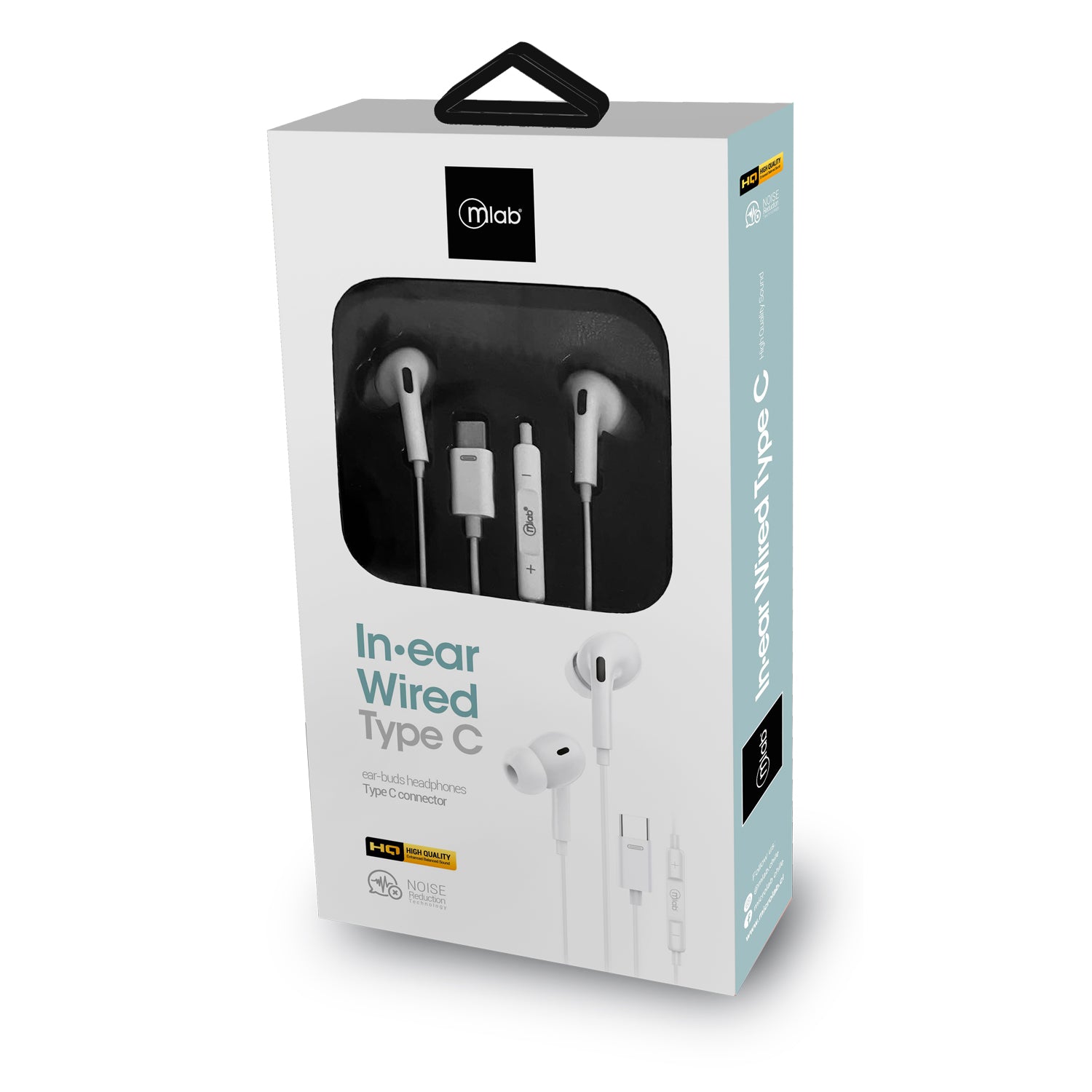 Audifonos In Ear Wired Tipo C Microlab Blanco – imagen 2