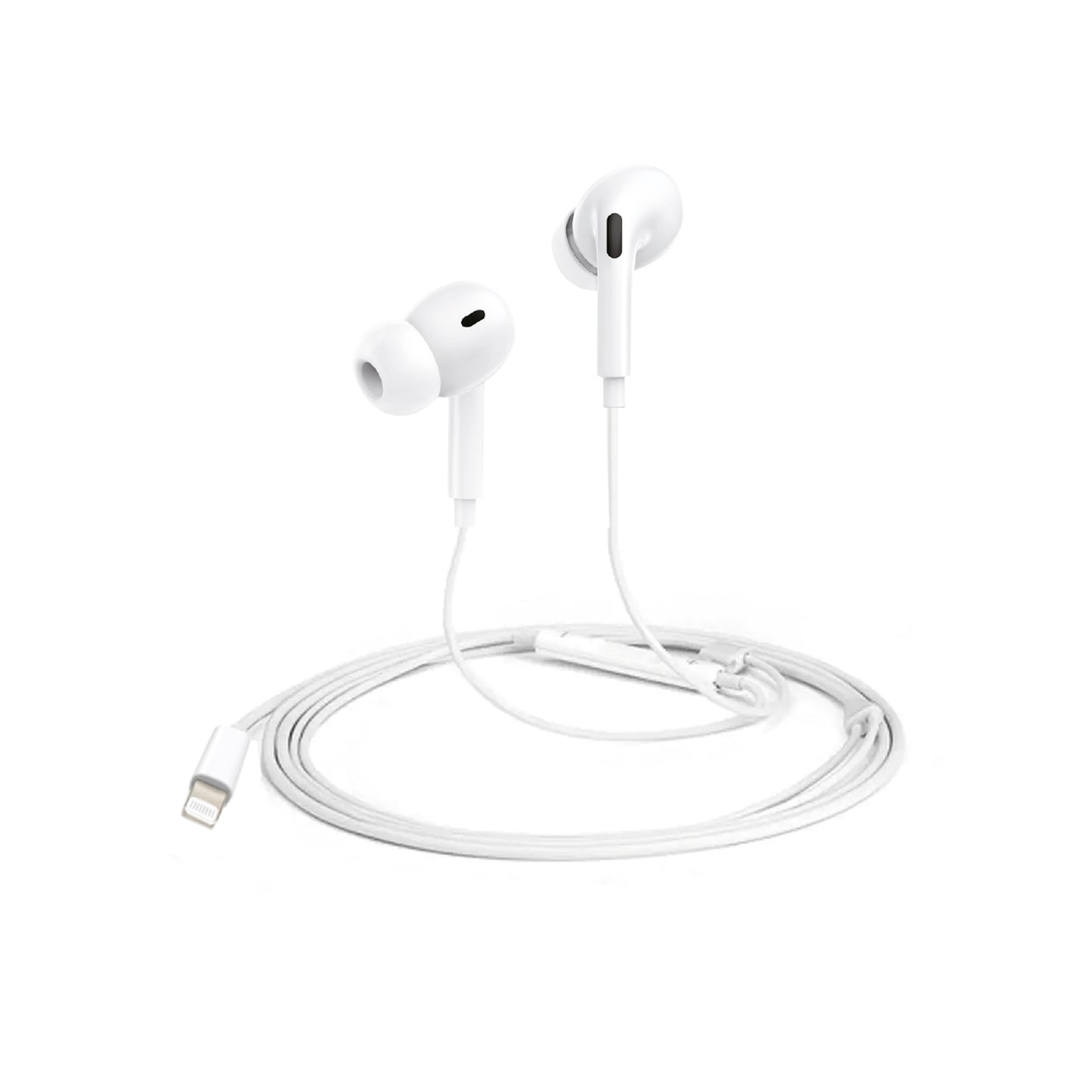 Audifonos In Ear Wired Lightning Microlab Blanco