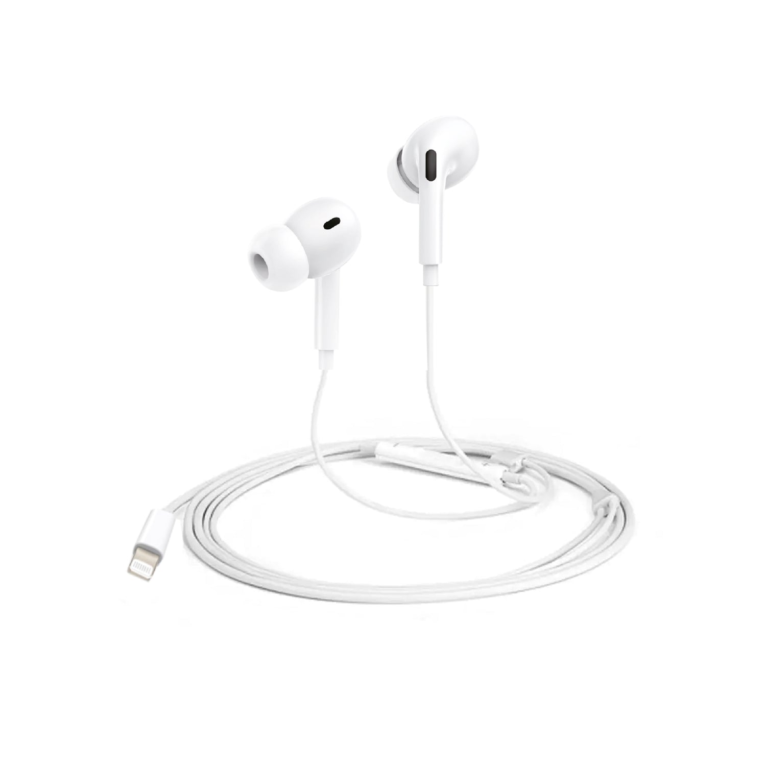 Audifonos In Ear Wired Lightning Microlab Blanco