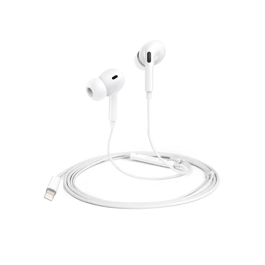 Audifonos In Ear Wired Lightning Microlab Blanco