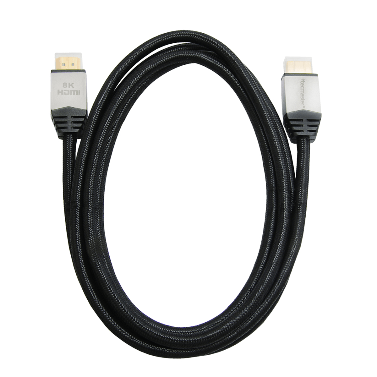 Cable Hdmi Tecmaster Uhd 8k 3d V2.1 2 Metros Negro